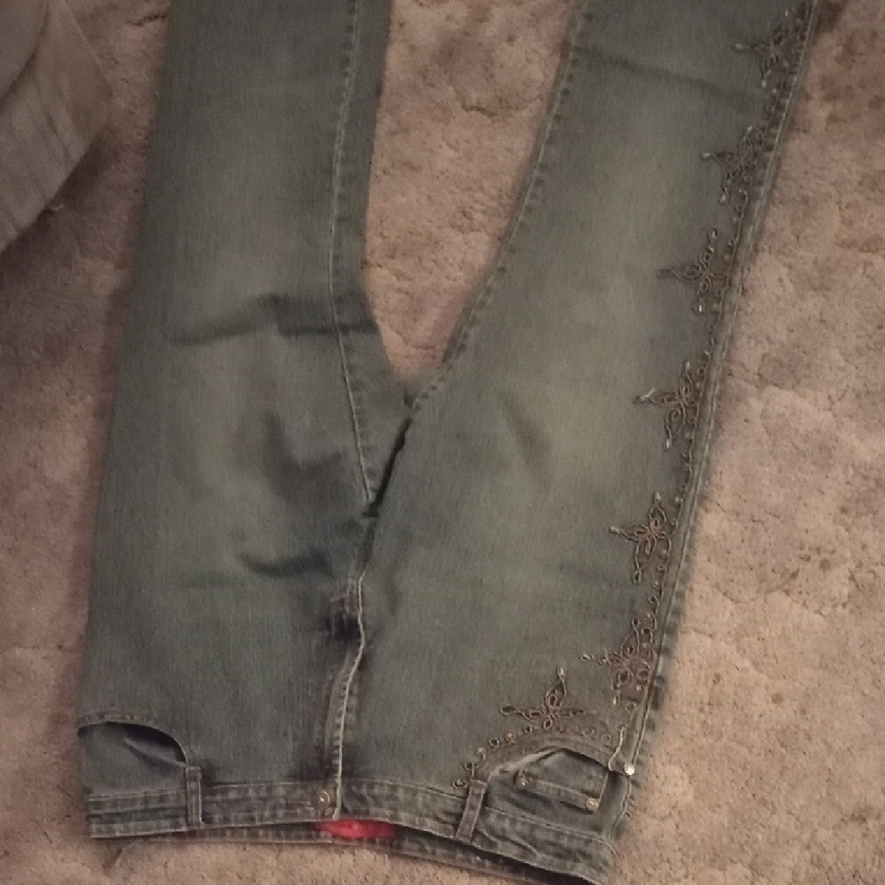 Embellished Side Detail Denim Jeans